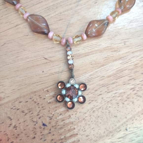 Mary Demarco whimsical fairycore retro floral necklace - Picture 3 of 8